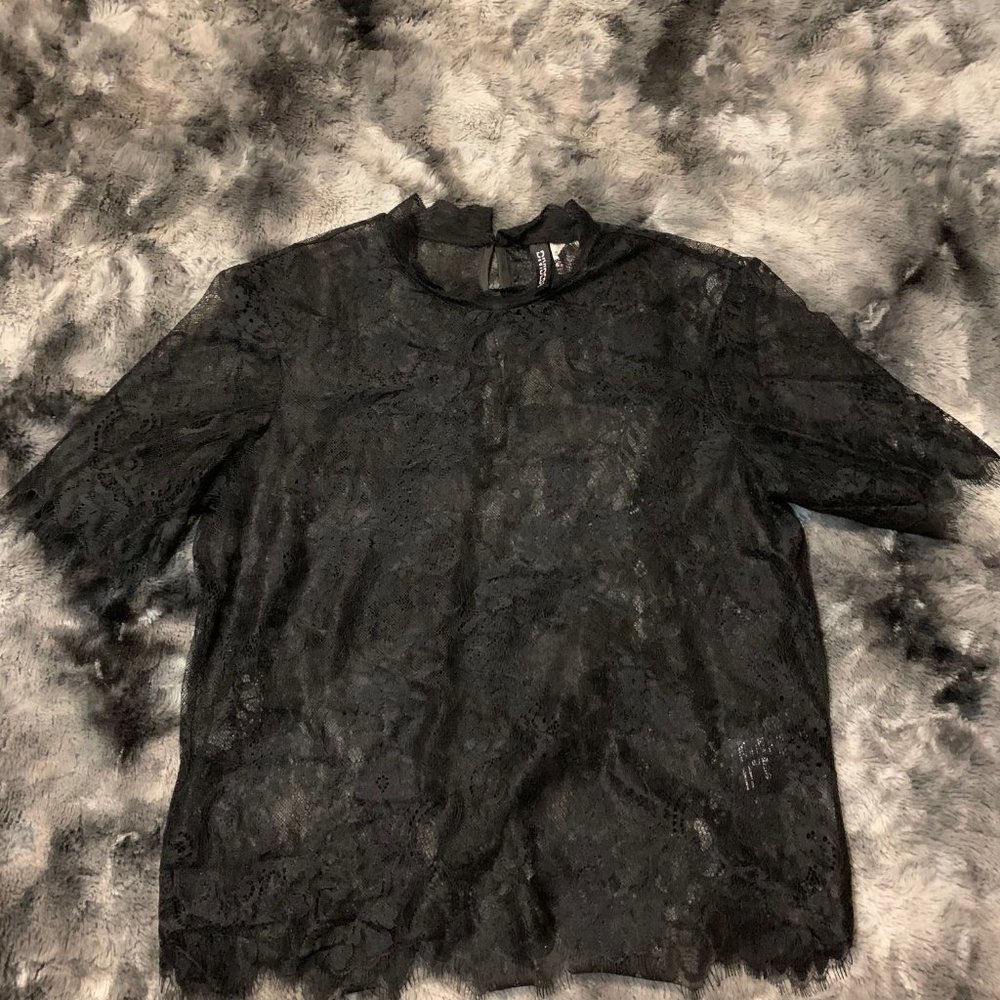 Black Lace Top